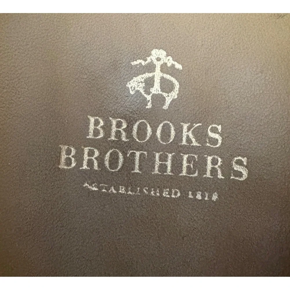 Brooks Brothers Mens Navy Blue Suede Derby Shoes Goodyear Welted 10D 83806026